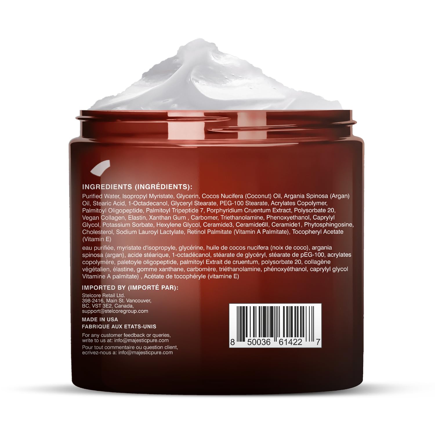 Majestic Pure Cruelty-Free Logo emphasizes ethical skincare options.