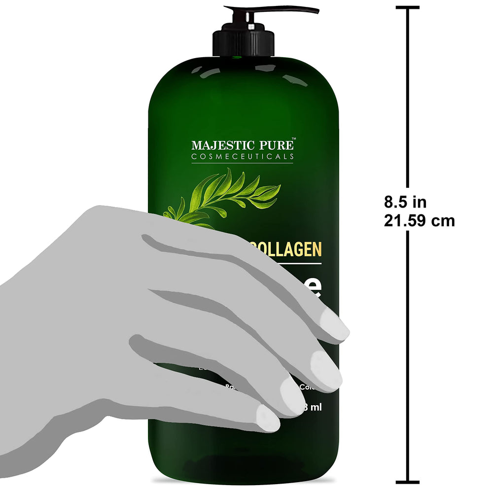 Majestic Pure Tea Tree Body Wash under water rinse demonstrates cleansing action.