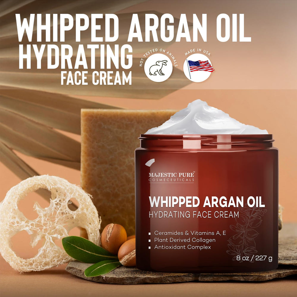 Majestic Pure Vegan Collagen label graphic communicates plant-based support for skin texture.