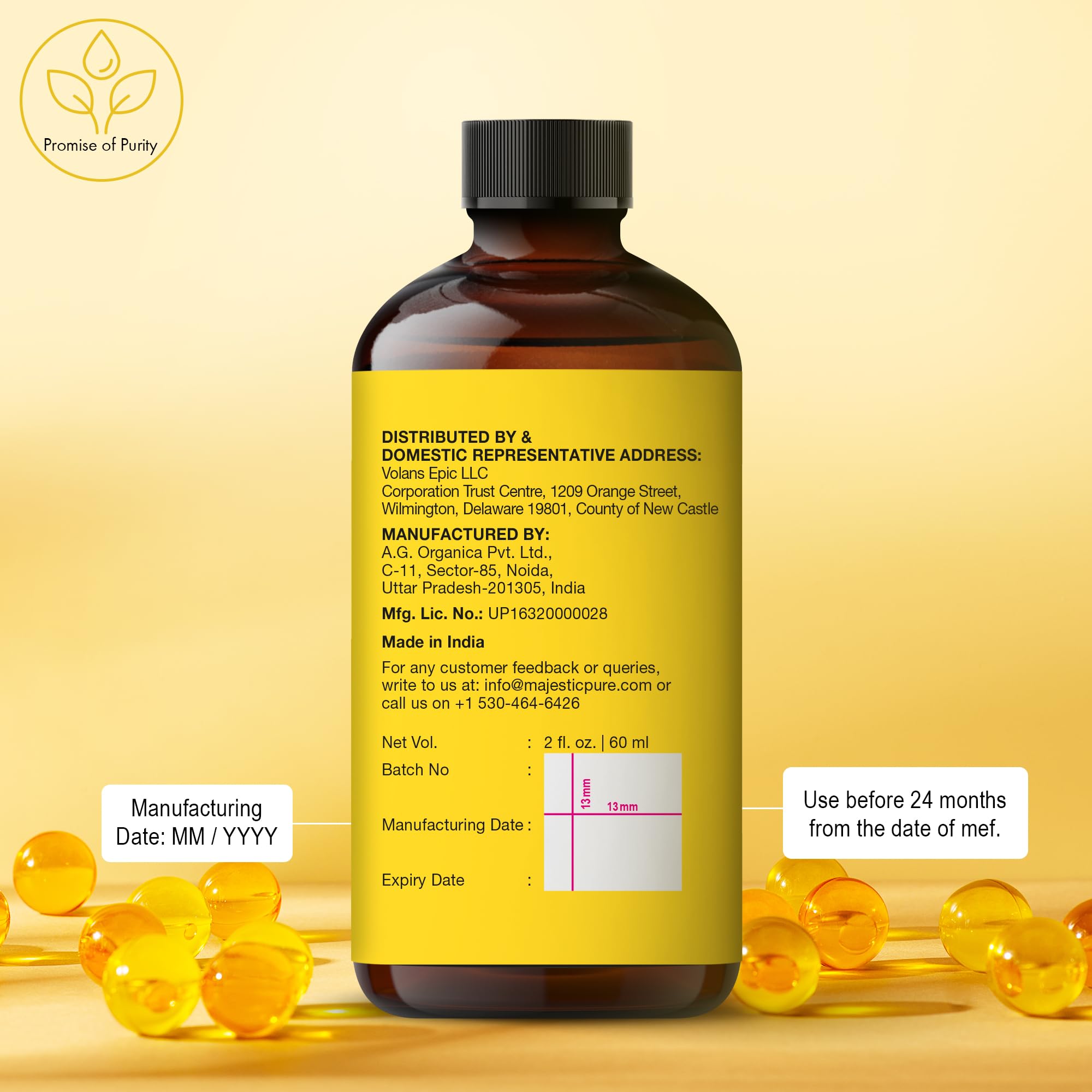 Hair ends conditioned with Majestic Pure Vitamin E Oil.