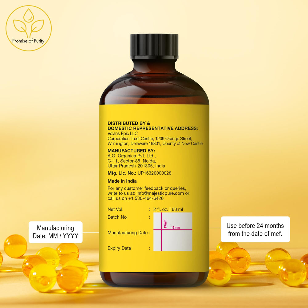 Hair ends conditioned with Majestic Pure Vitamin E Oil.