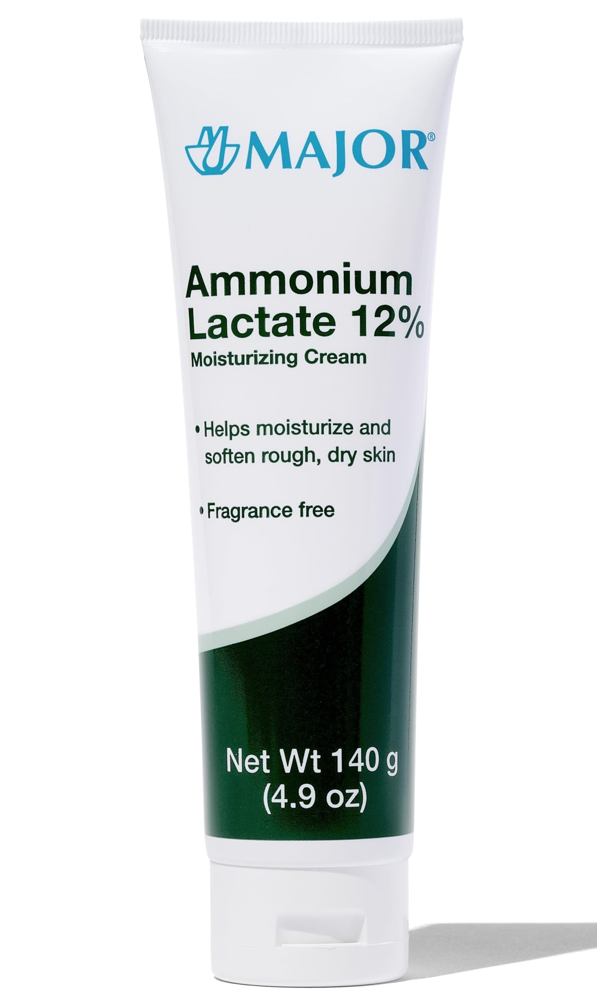 MAJOR Ammonium Lactate 12% cream bottle close-up highlighting hydration and exfoliation benefits