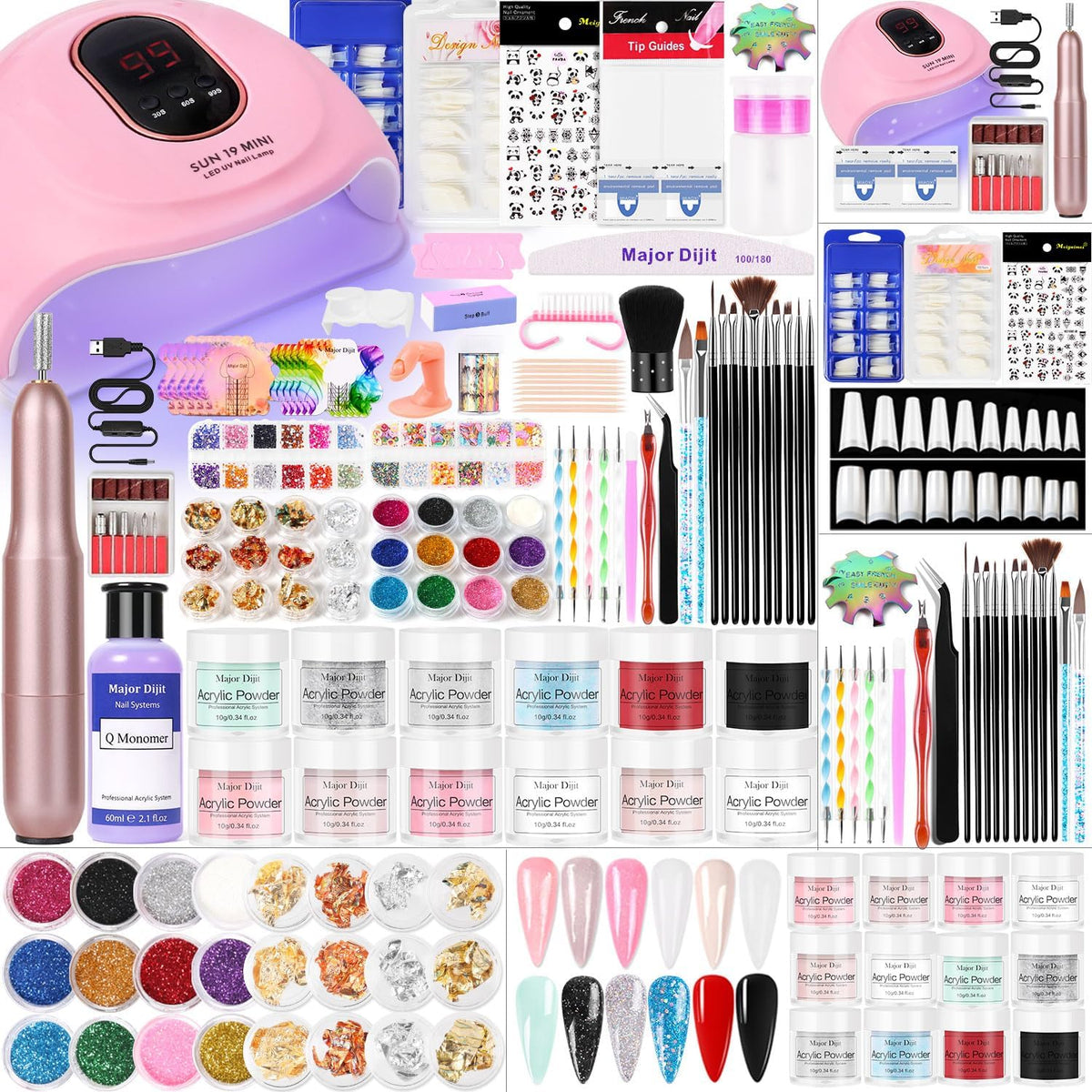 Major Dijit 36W nail lamp for quick, even curing of gel or polish