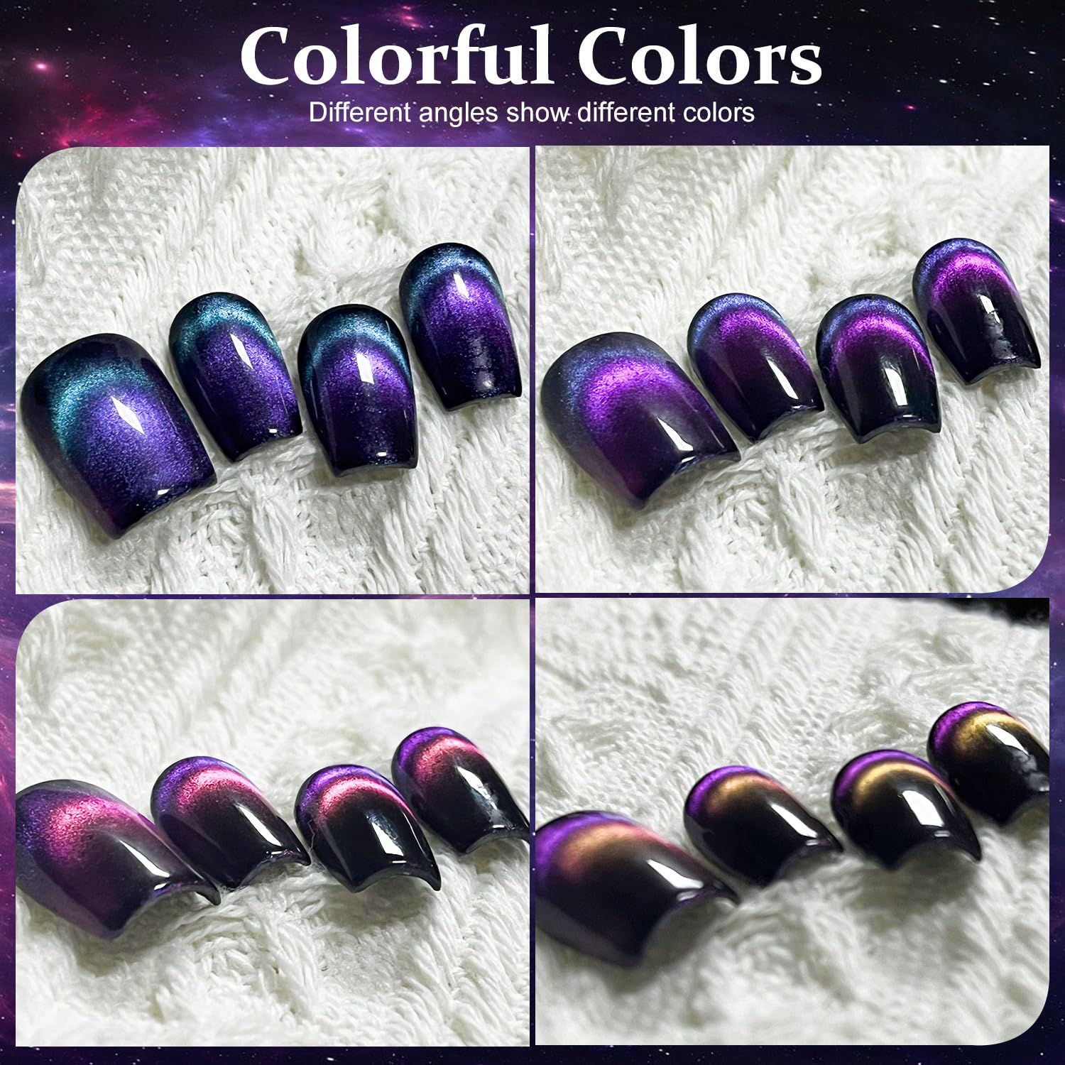 Major Dijit Cat Eye Nail Polish glossy finish with long-lasting wear potential.