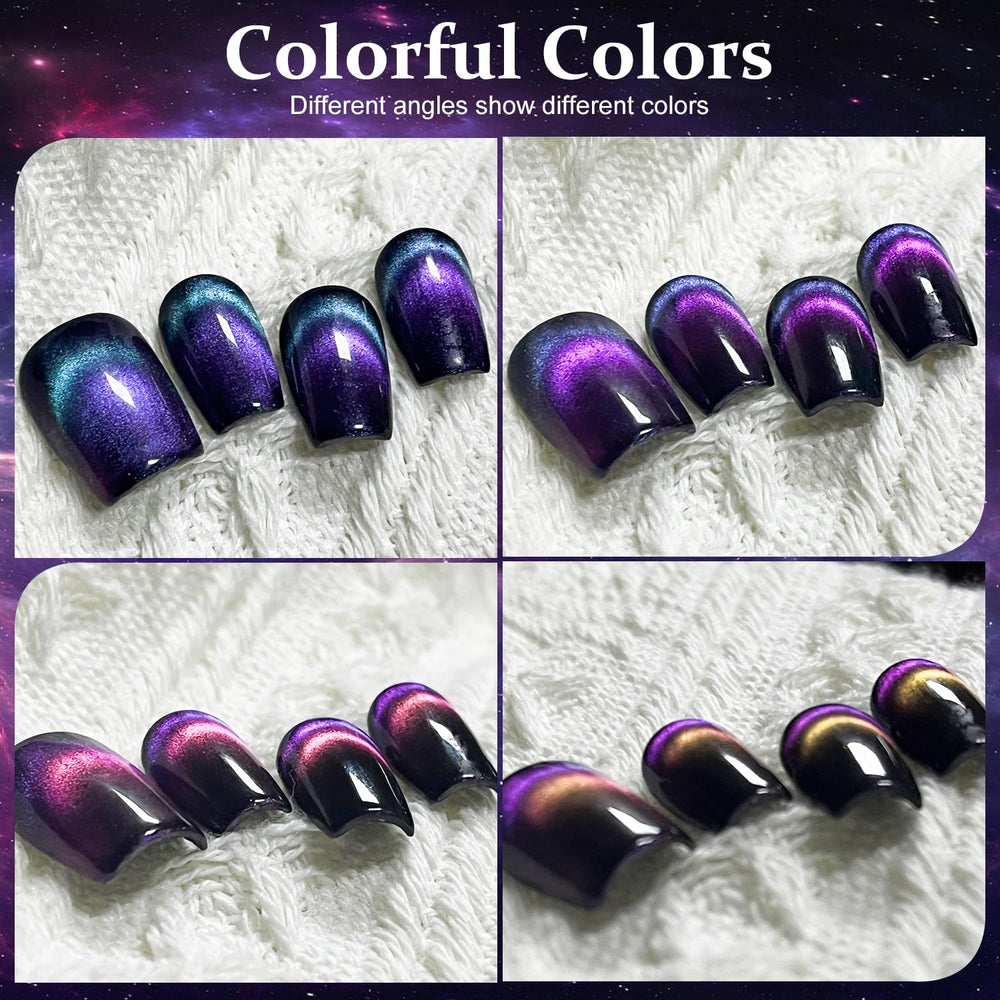 Major Dijit Cat Eye Nail Polish glossy finish with long-lasting wear potential.