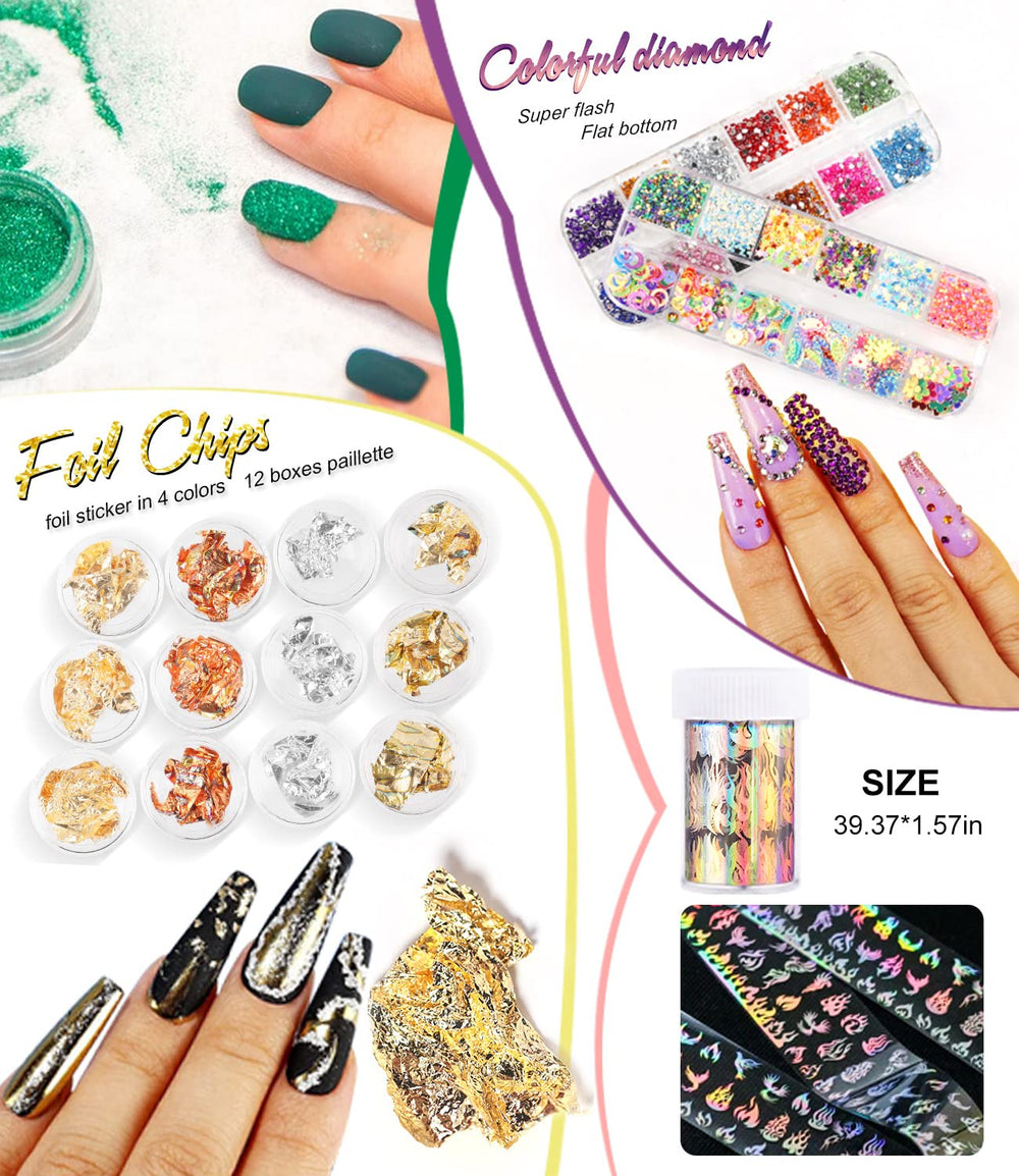 Major Dijit nail glitter and decorations for stunning nail art
