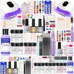 Major Dijit nail kit with 36W LED lamp for at home salon results