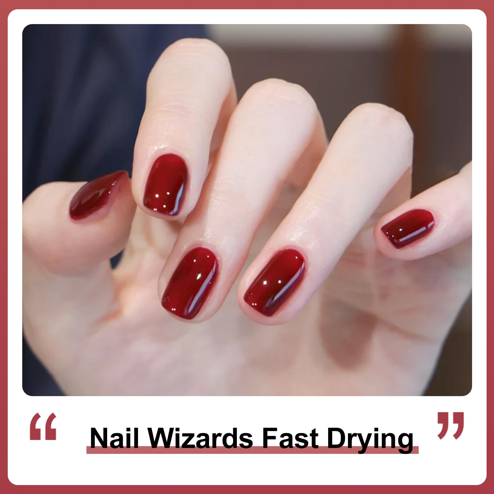 Major Dijit maroon brush stroke shows smooth, even finish