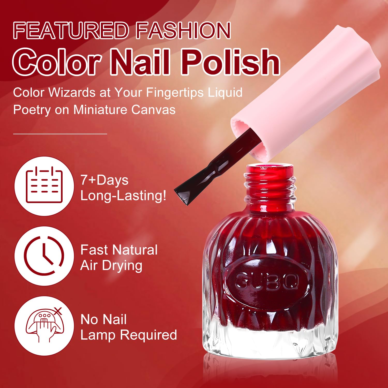 Major Dijit maroon polish on hands for quick at-home look