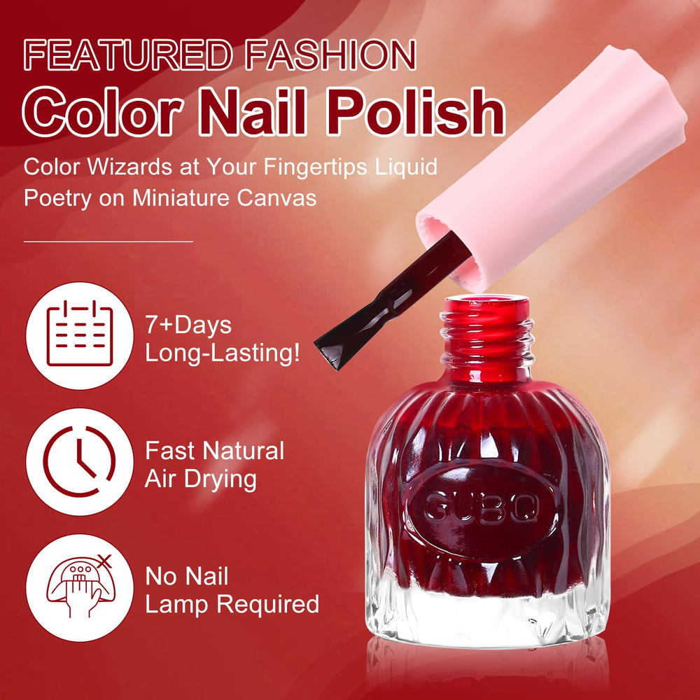 Major Dijit maroon polish on hands for quick at-home look