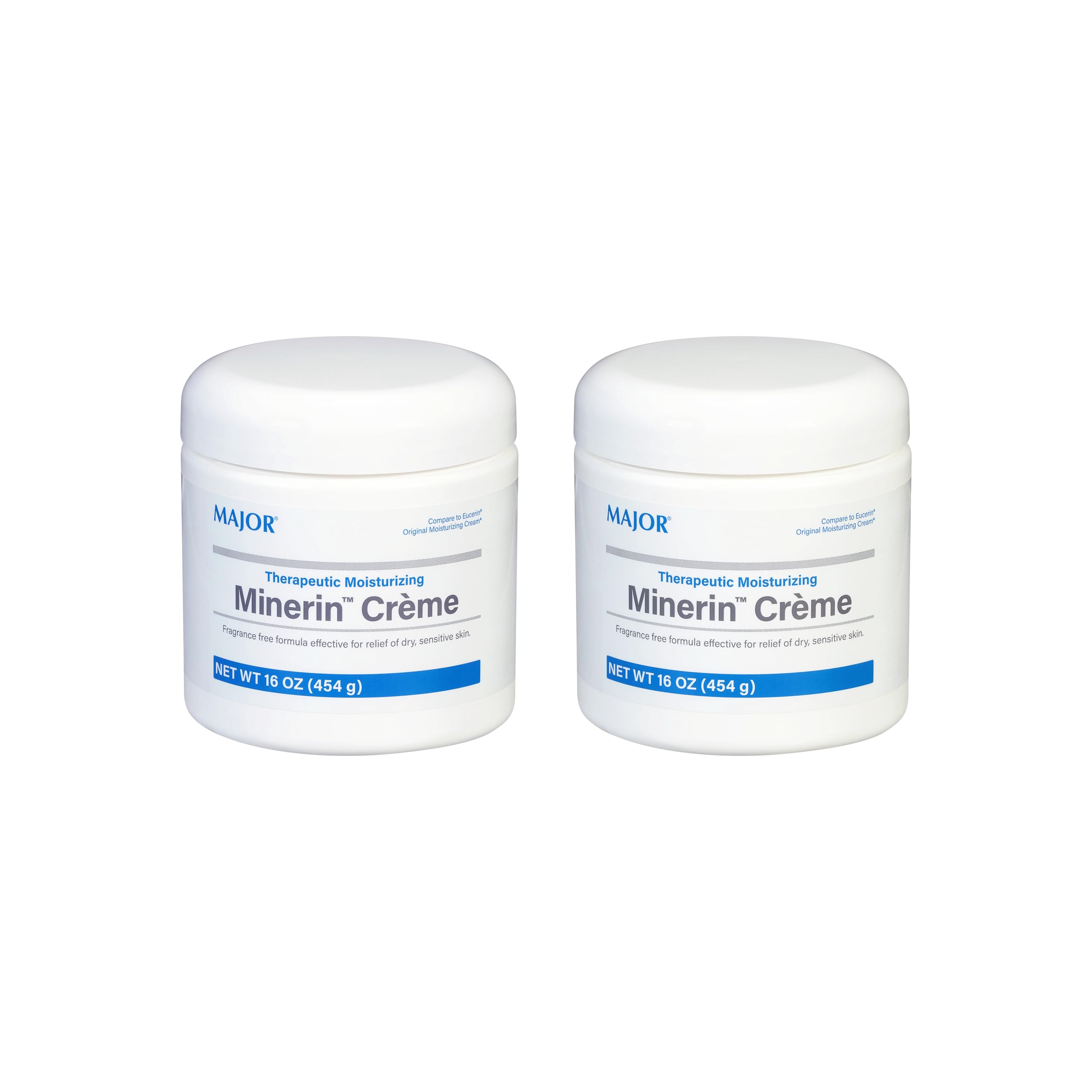 MAJOR Minerin Creme jar close-up showing fragrance-free formula for deep hydration