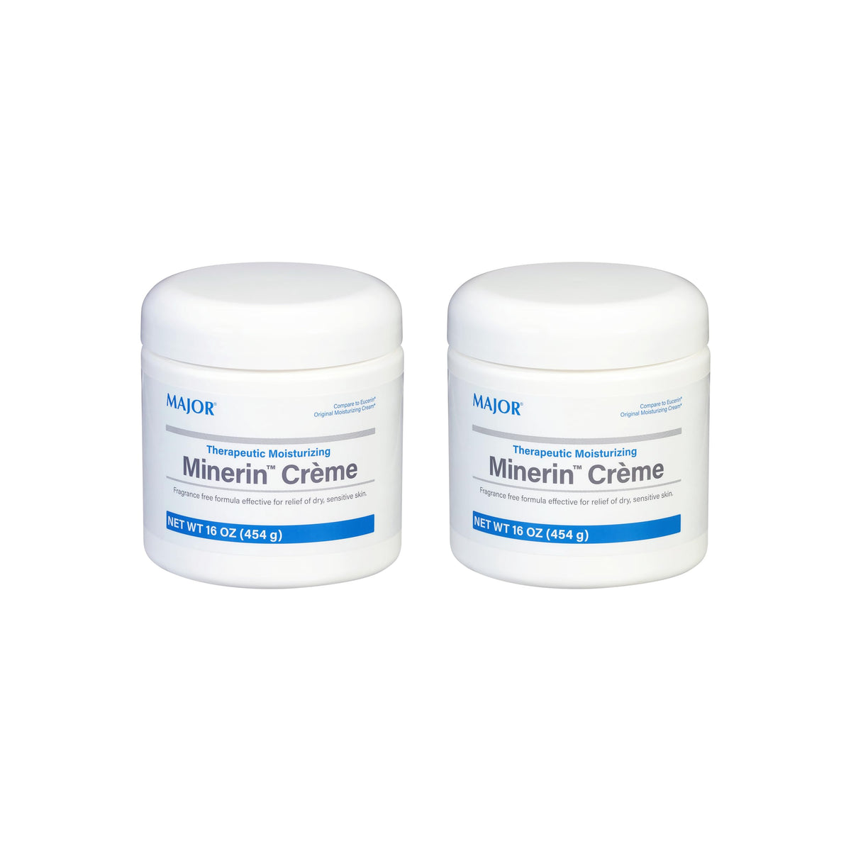MAJOR Minerin Creme jar close-up showing fragrance-free formula for deep hydration
