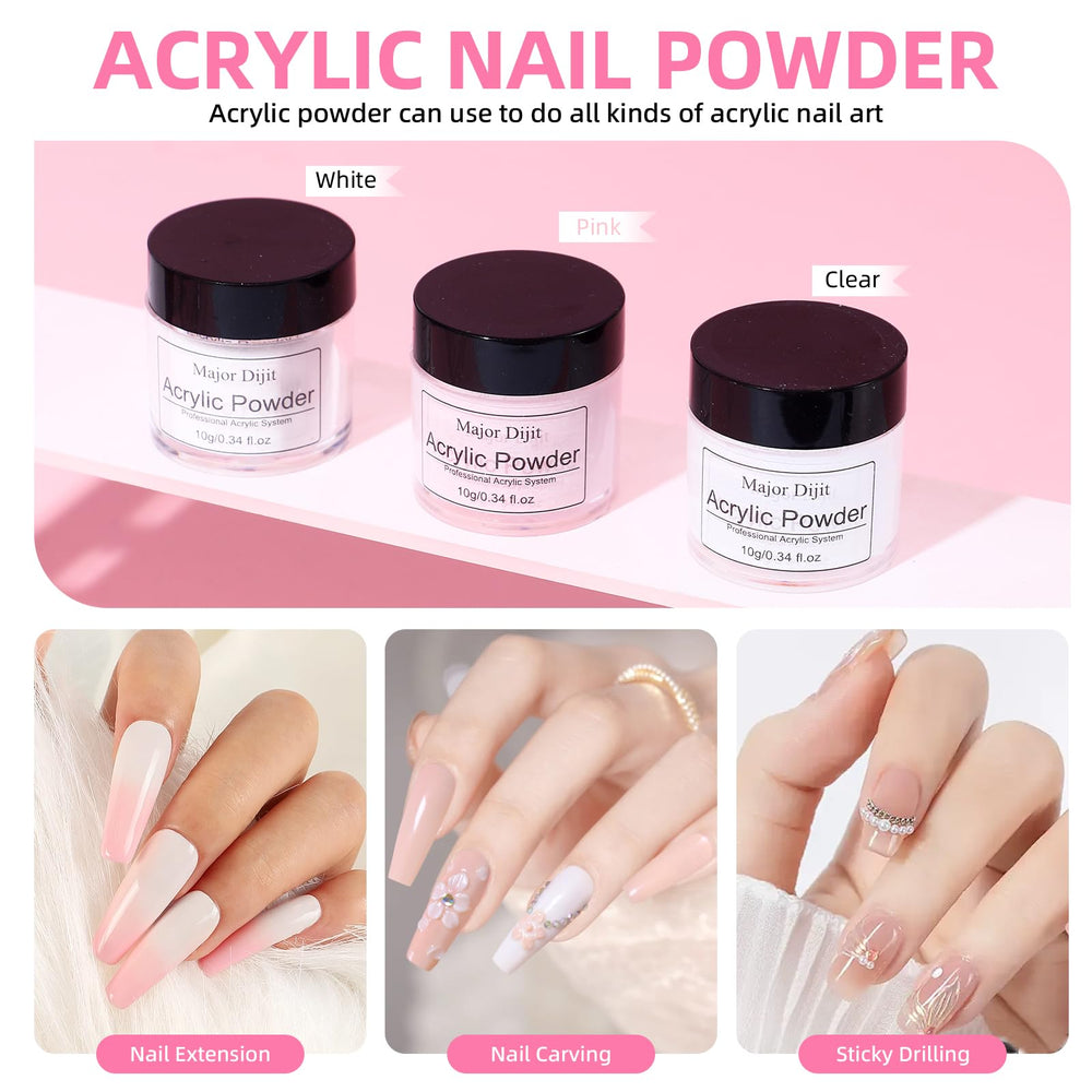 Majordijit acrylic nail kit extension gels for durable extensions