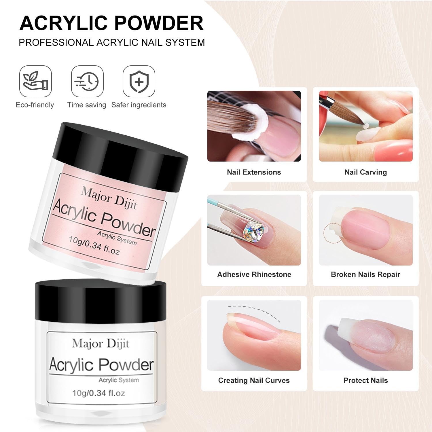 Major Dijit kit with disposable forms and buffers for nails maintenance