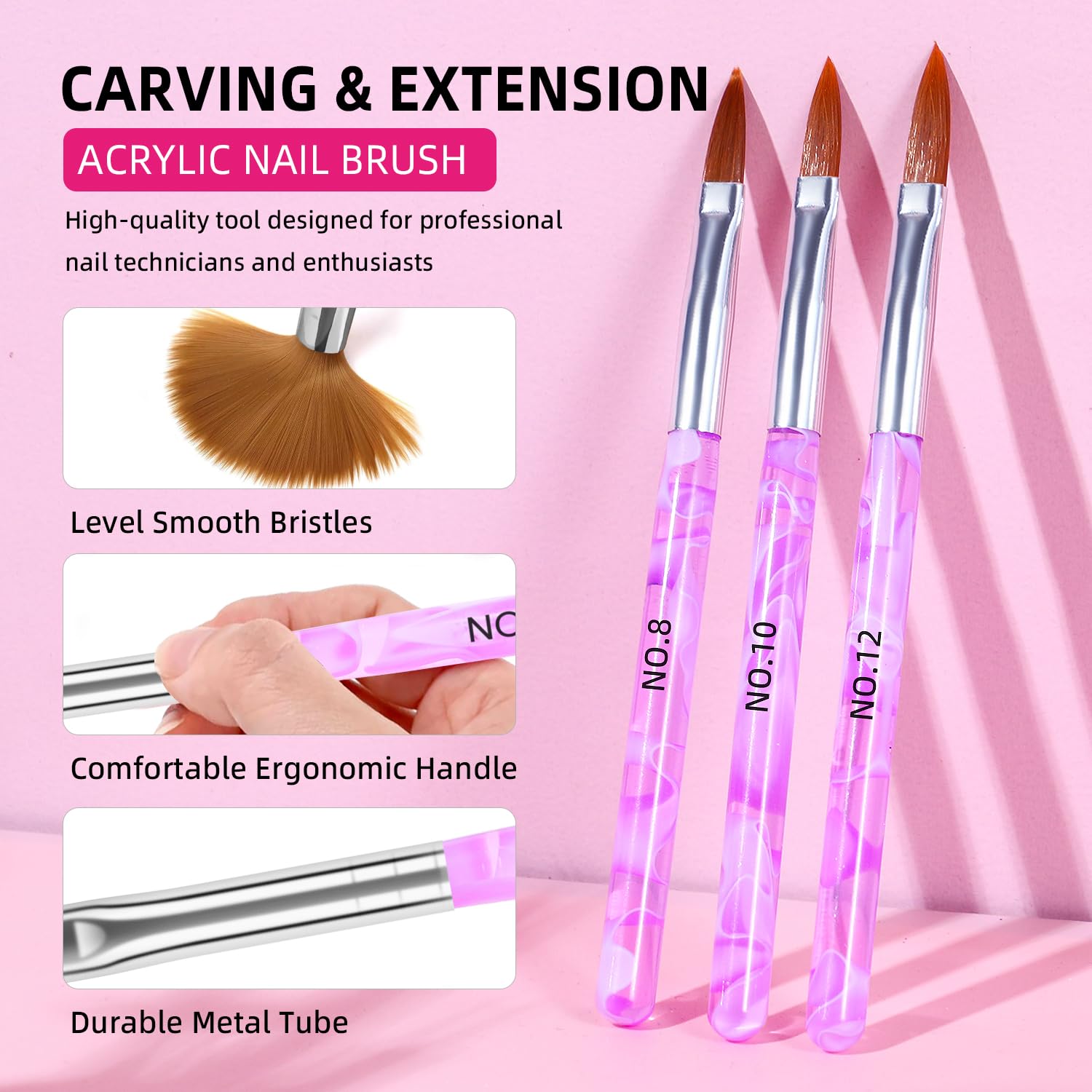 Major Dijit nail file and brush kit for prep and detail.