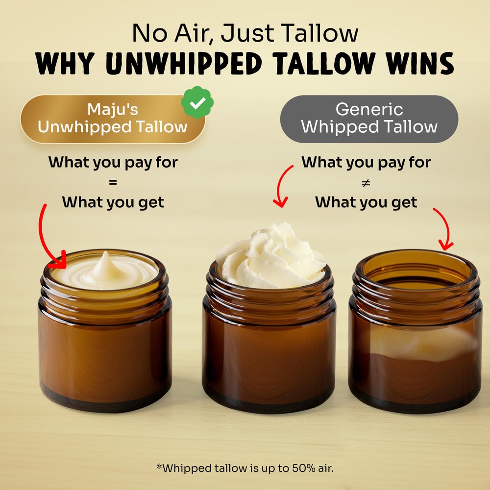 Amber glass packaging preserves freshness of MAJU balm