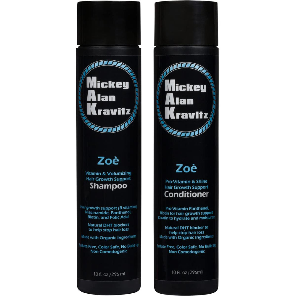 MAK Hair Zoe vitamin shampoo bottle promotes natural volume and shinier hair.