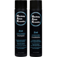 MAK Hair Zoe vitamin shampoo bottle promotes natural volume and shinier hair.