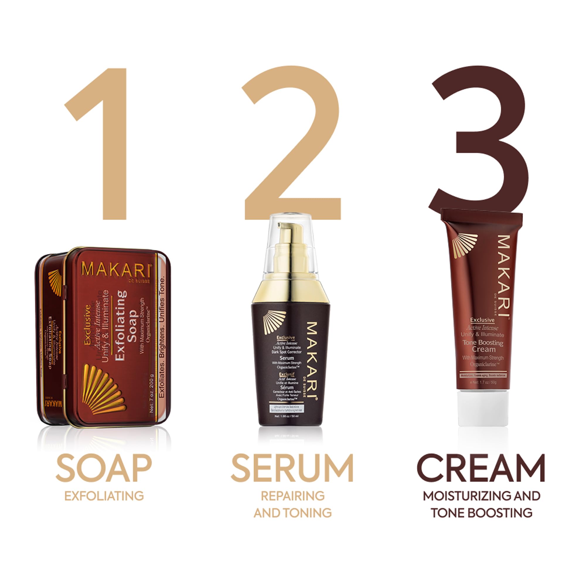 MAKARI licorice-extract skin-brightening benefits shown.