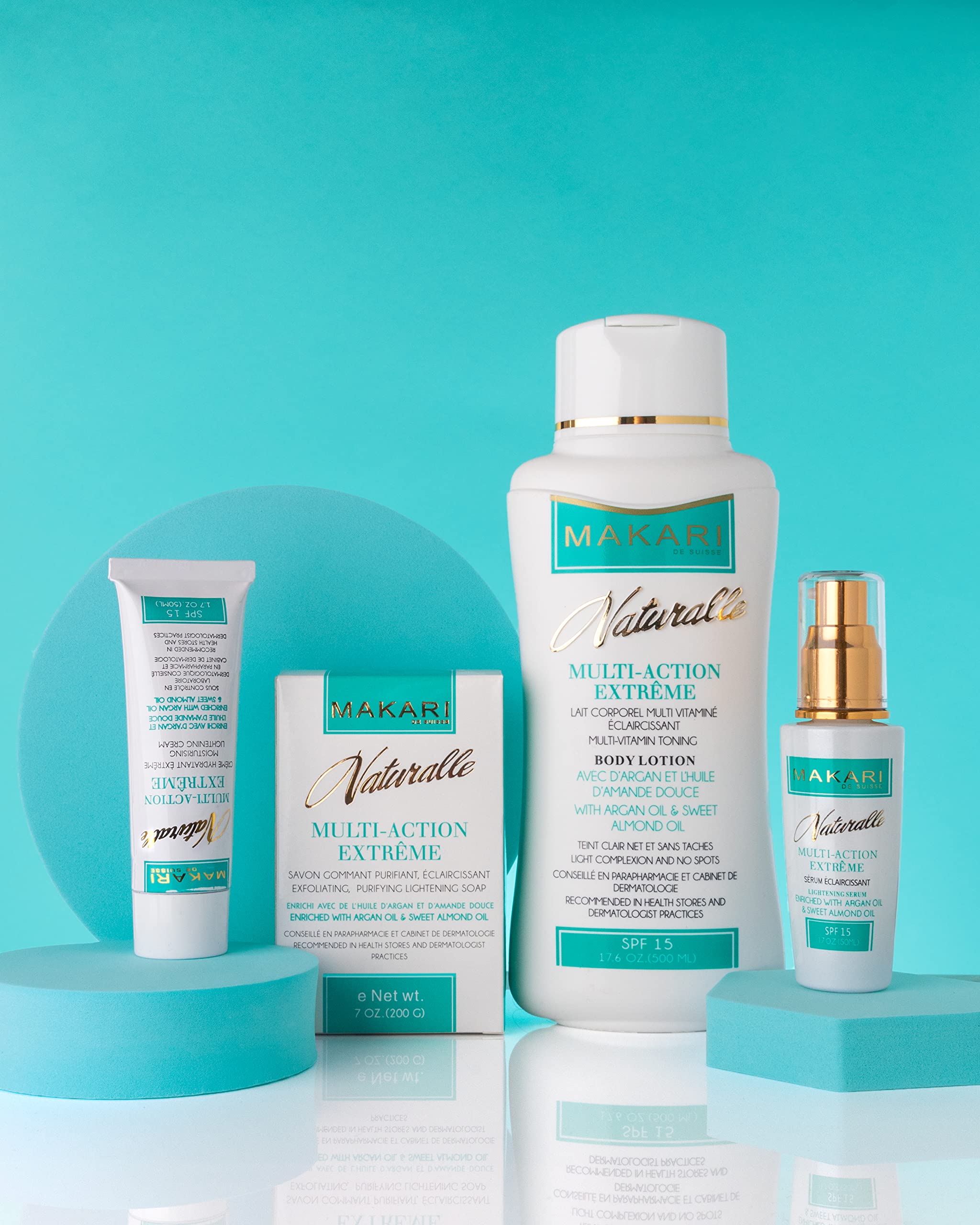 Makari Naturalle serum on clean skin during morning routine.