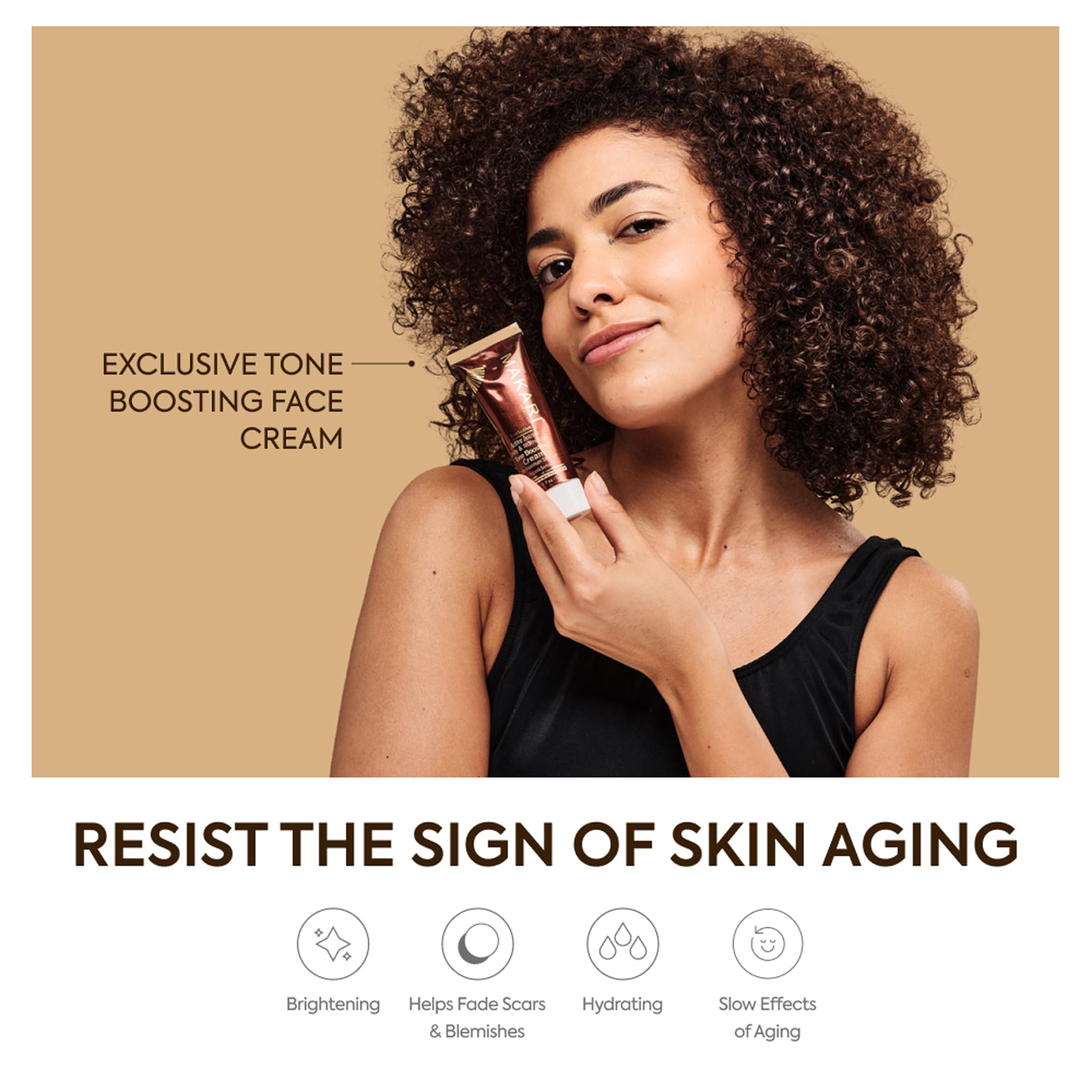 MAKARI-night routine application shows a thin layer absorbed for overnight hydration.