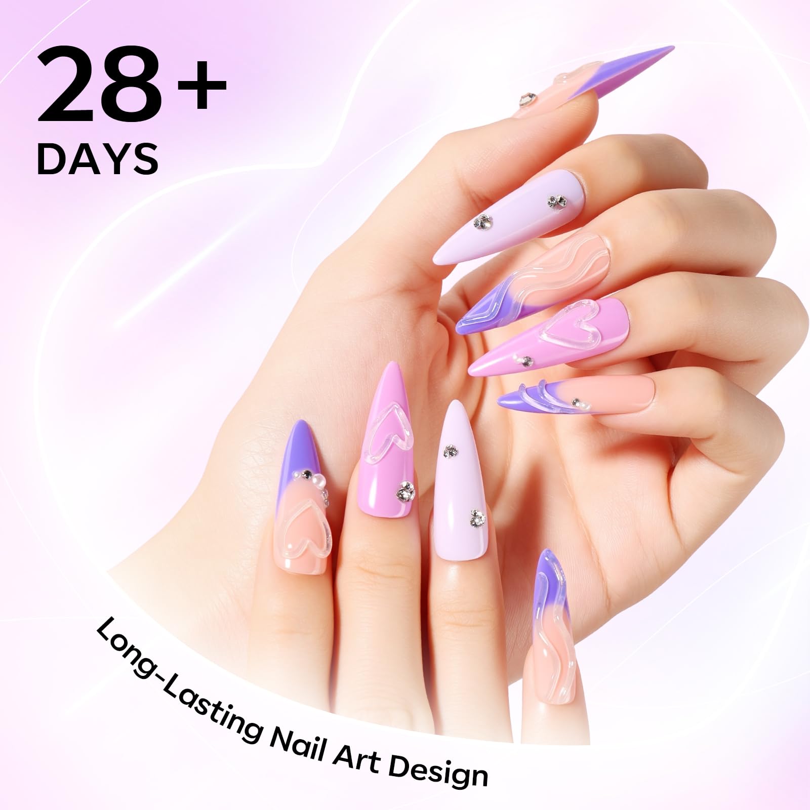 Makartt 3D Gel Nail Art easy application tube for DIY nails.