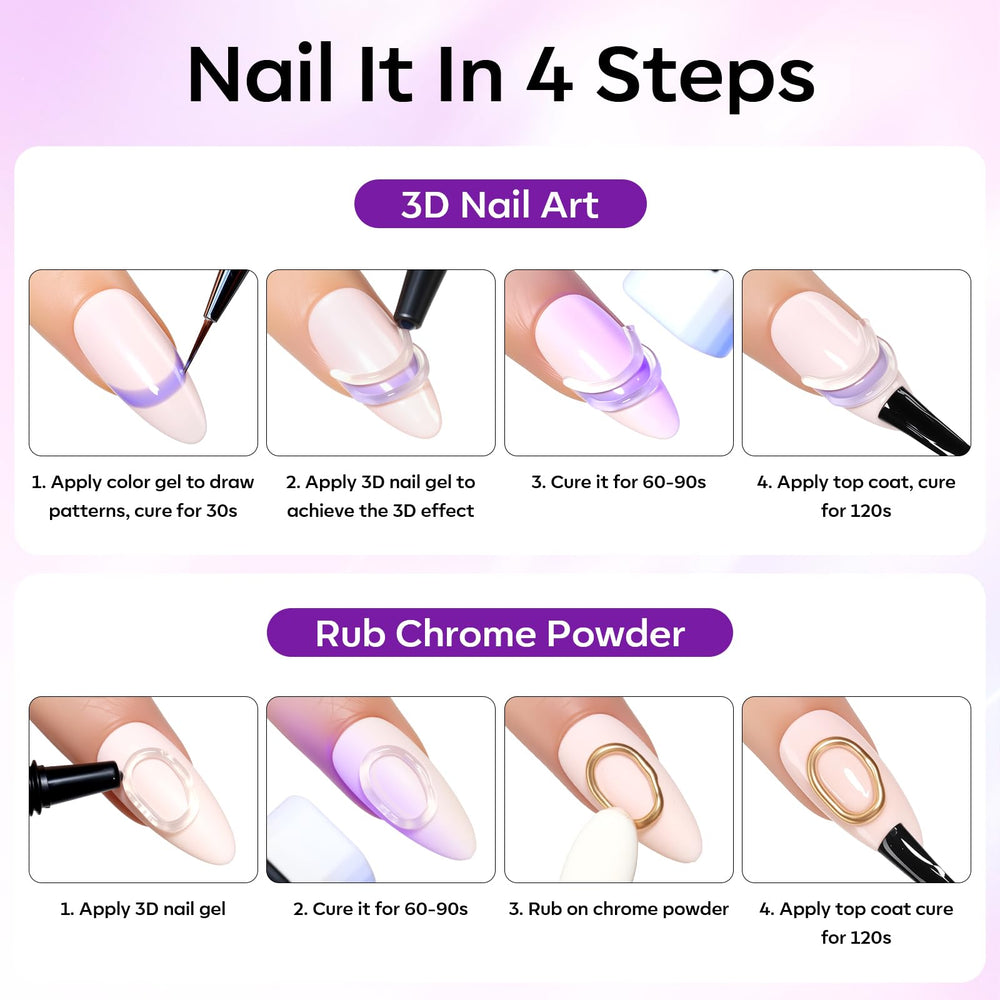 Makartt 3D Gel Nail Art gift-ready set for nail lovers.