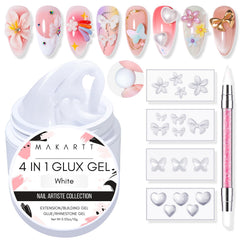 Makartt 3D gel hearts mold for crisp, professional-looking nail art at home.