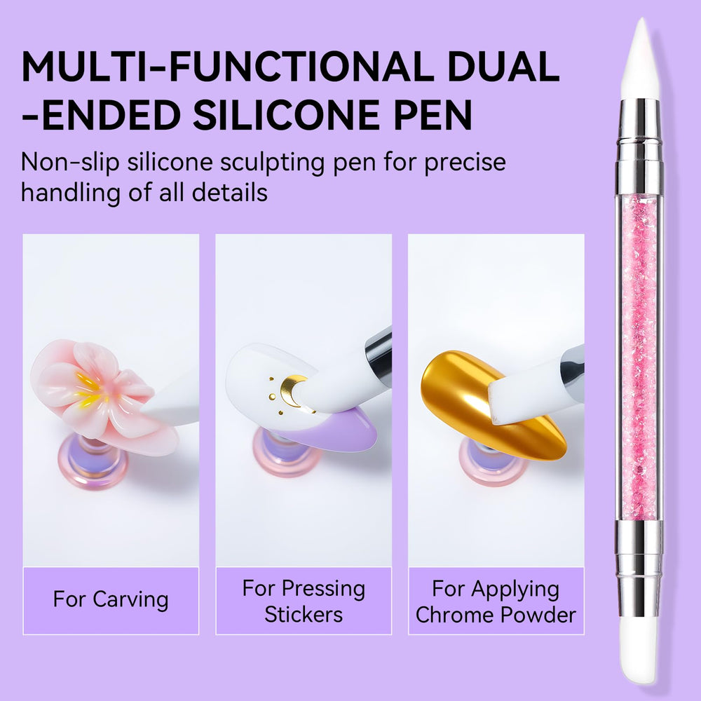 Makartt UV glue gel serves as rhinestone adhesive and art medium.