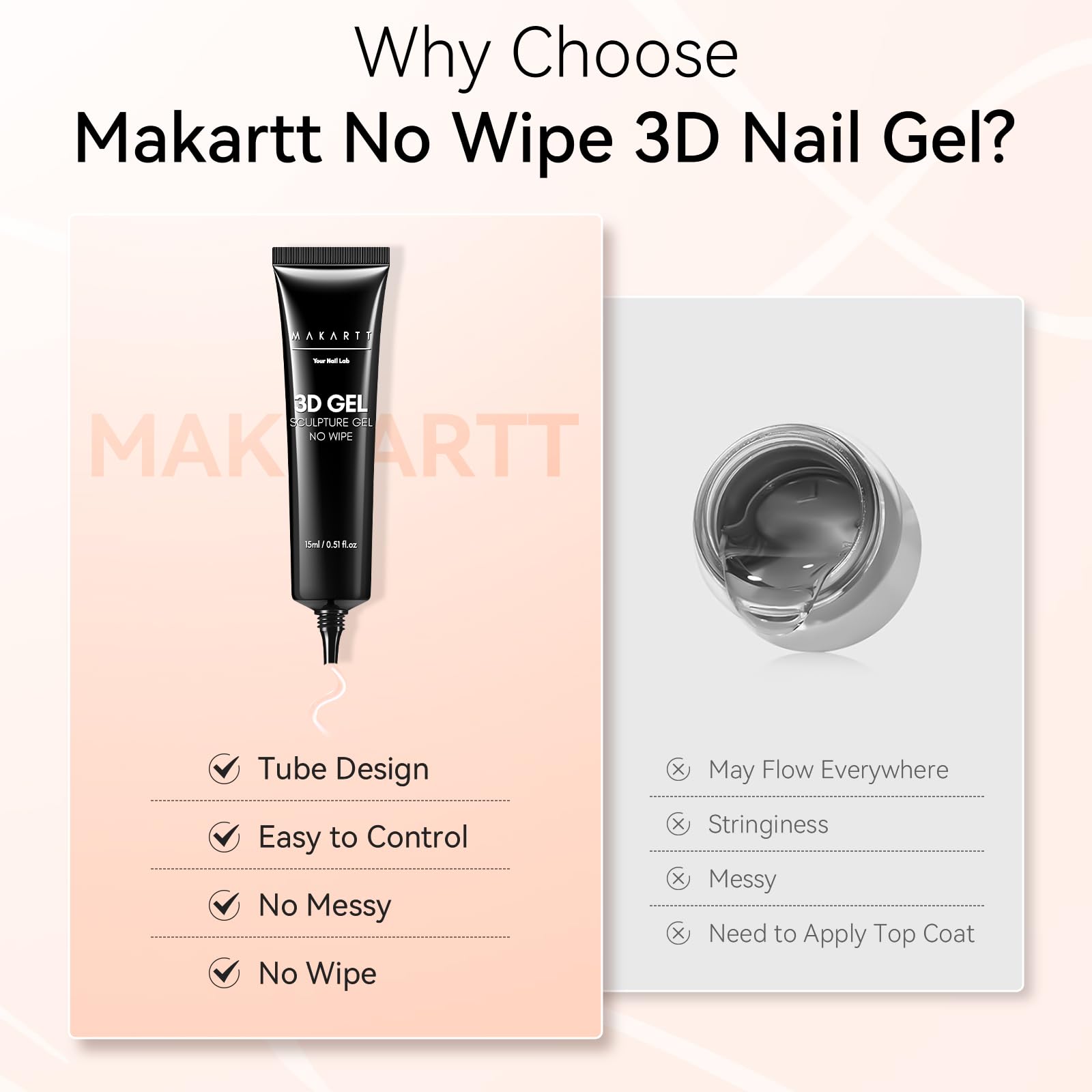Makartt 3D gel nail art versatile use on nails and accessories