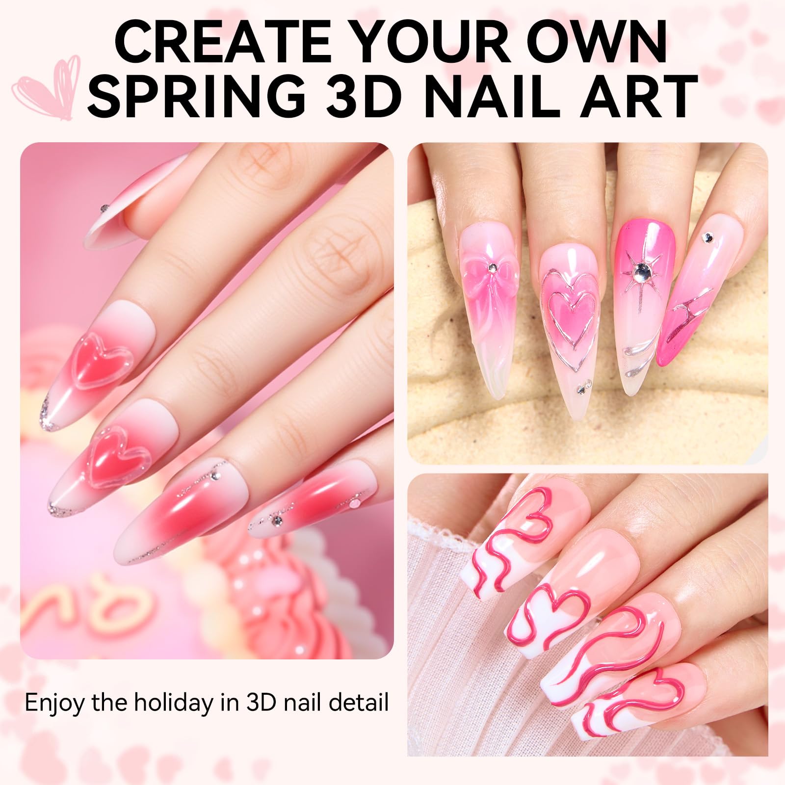 Makartt 3D gel nail art needle tip close-up enabling precise application