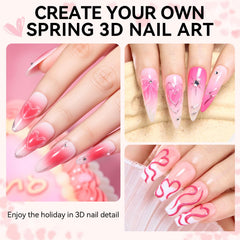 Makartt 3D gel nail art needle tip close-up enabling precise application