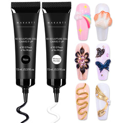 Makartt 3D Gel Whiteout Wonder bottle for smooth, lasting nail art