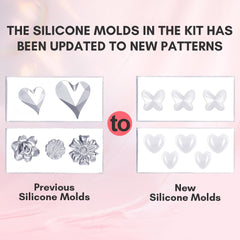 Makartt 3D gel molds with floral patterns for custom 3D nail accents.