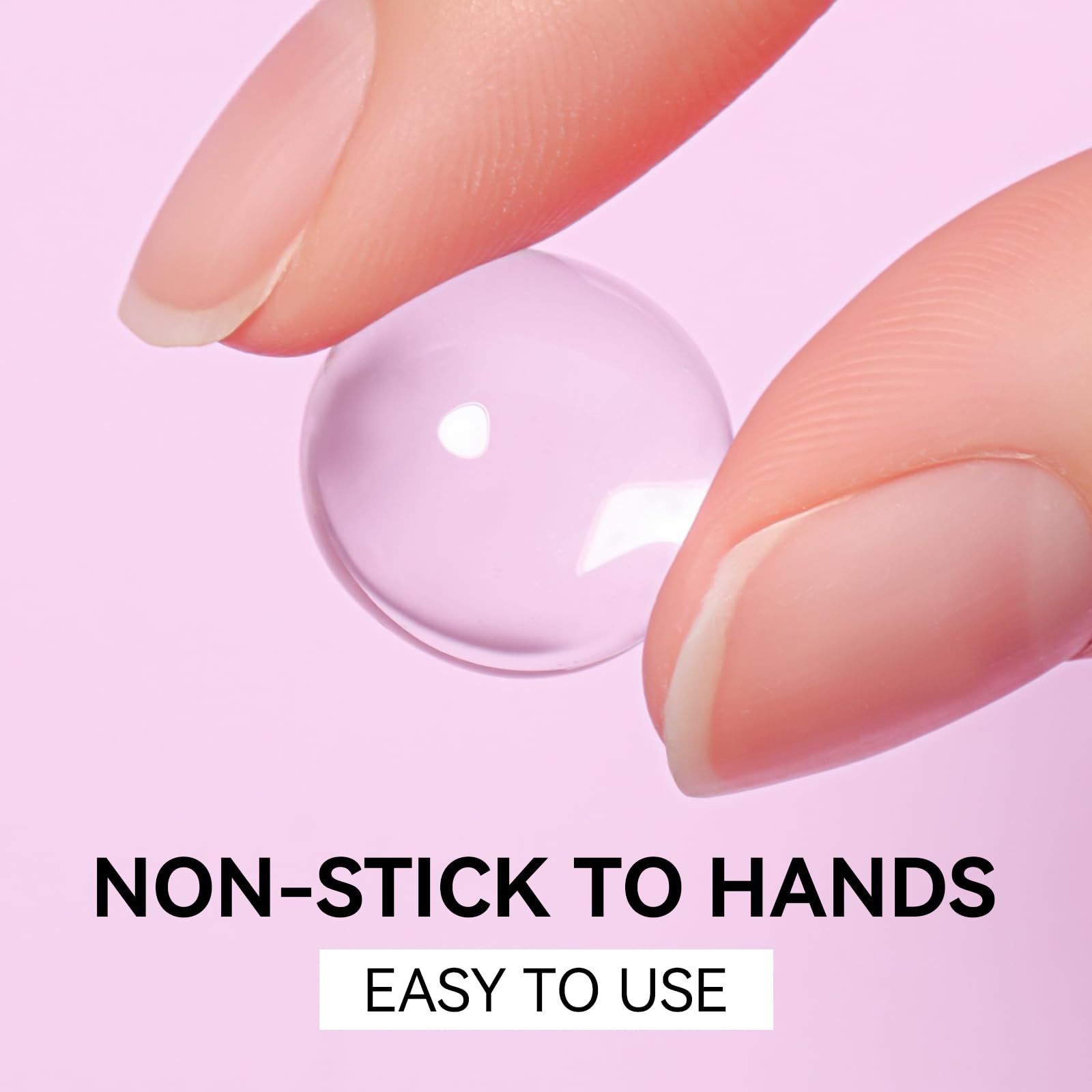 Makartt 3D sculpting gel on a swatch illustrates lightweight yet durable extensions.
