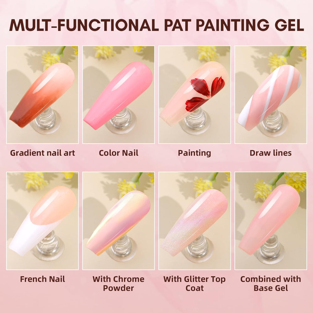 Makartt base color gel swatch illustrating versatile nail art base.