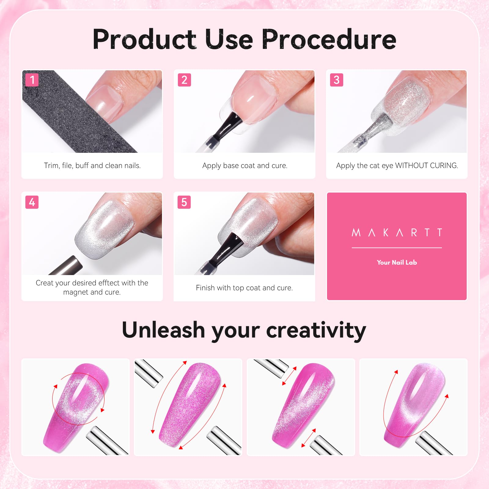 Beginner-friendly Makartt gel polish application for quick looks