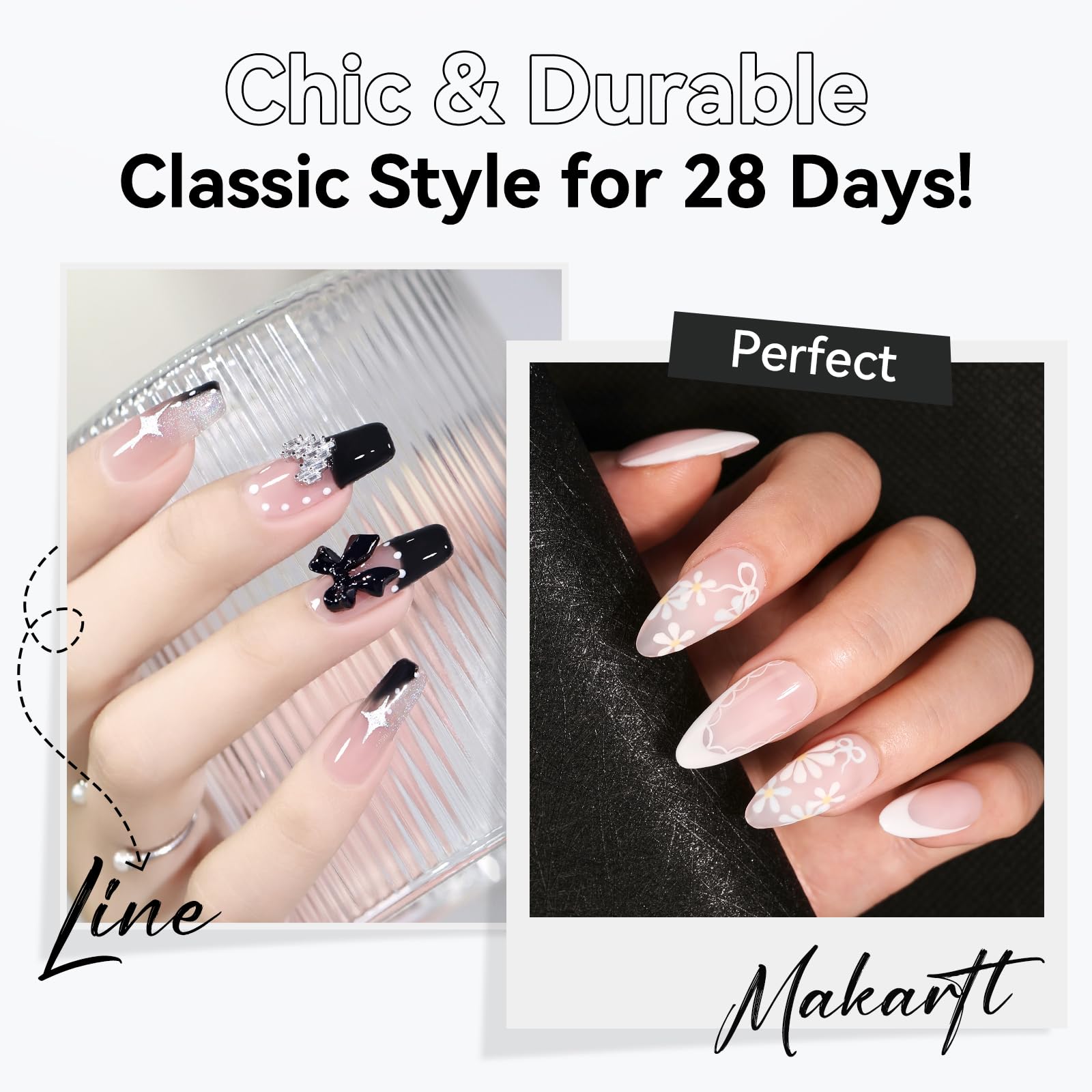 Makartt high-precision brush supports geometric nail designs.