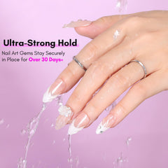 Makartt brush pen for nail art enables precise glue application