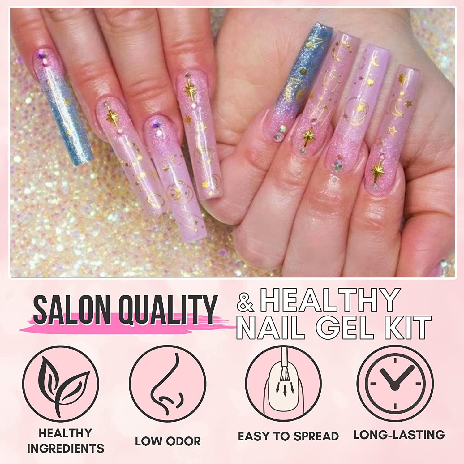 Makartt builder gel for durable nail extensions and added strength.