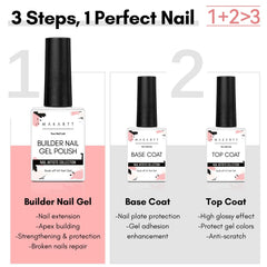 Makartt clear builder gel 8ml for durable natural-looking nails