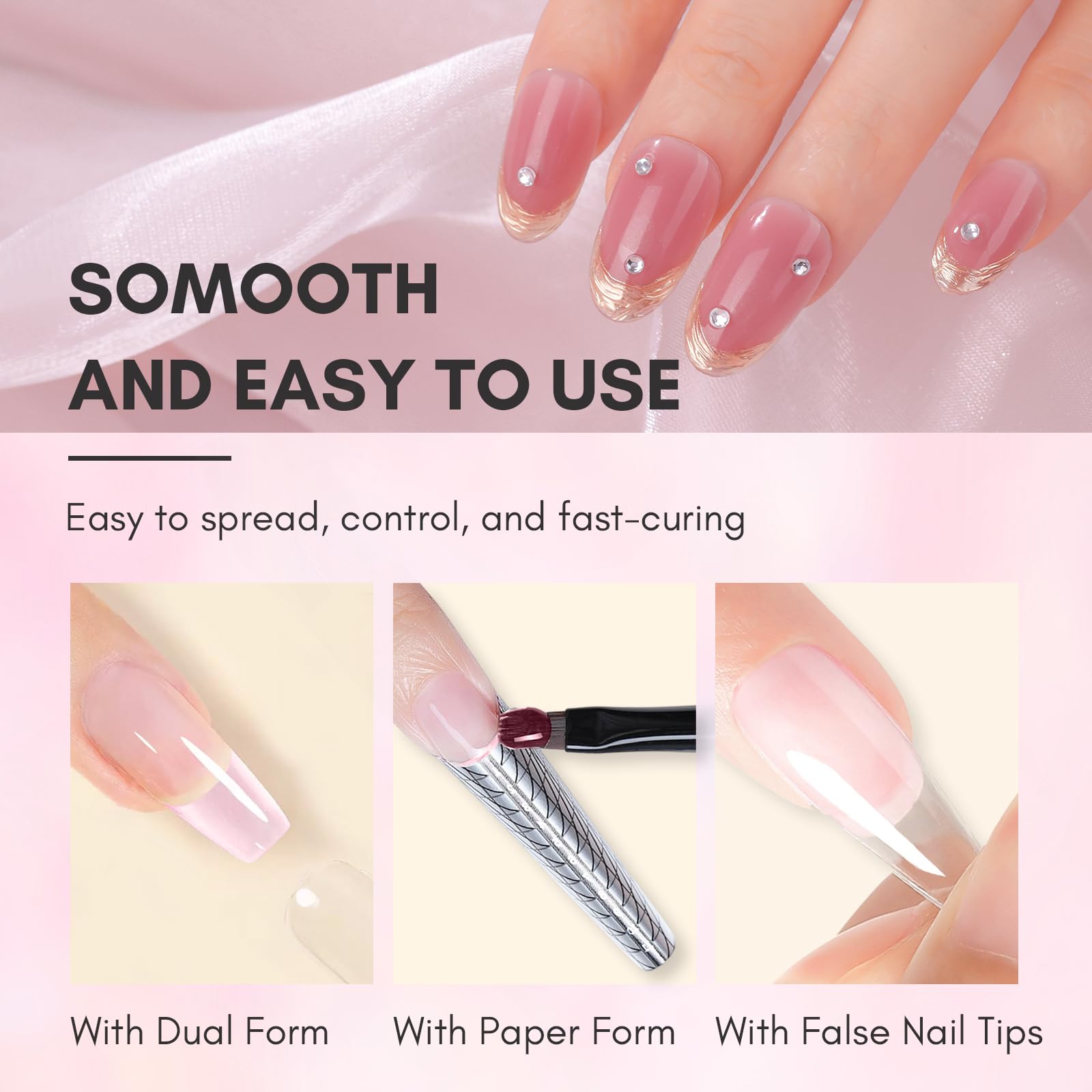 Thick gel texture aiding smooth application and sculpting