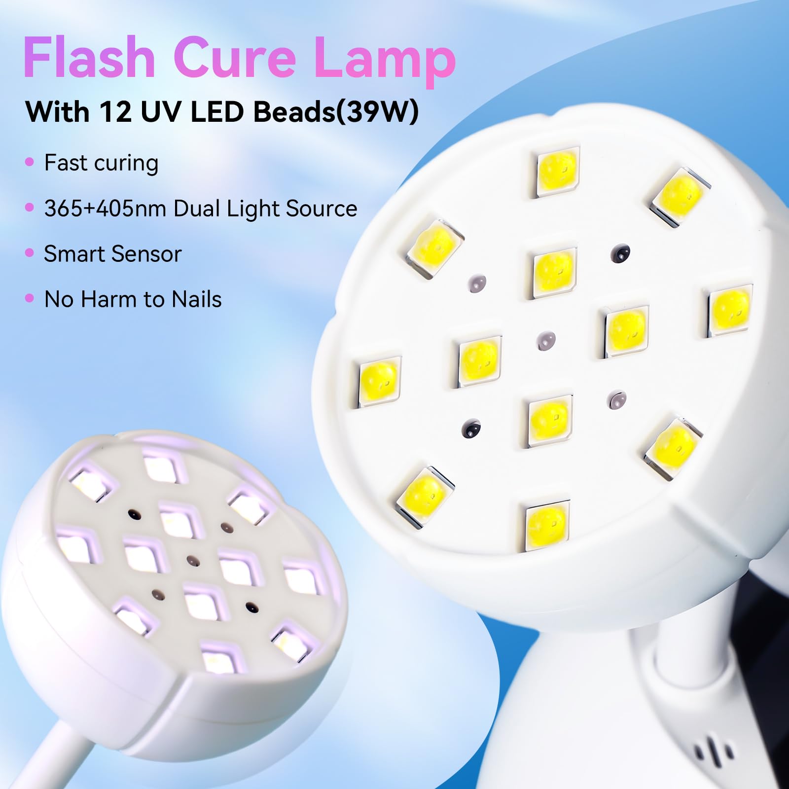 Makartt cordless USB lamp with 1500mAh battery for on-the-go manicures