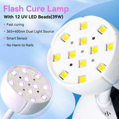 Makartt cordless USB lamp with 1500mAh battery for on-the-go manicures