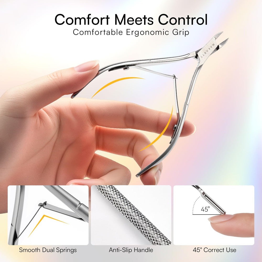 Makartt stainless steel nipper resists rust and cleans easily.