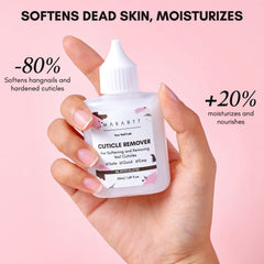 Makartt Cuticle Remover Liquid penetrates dry cuticles for fast softening.