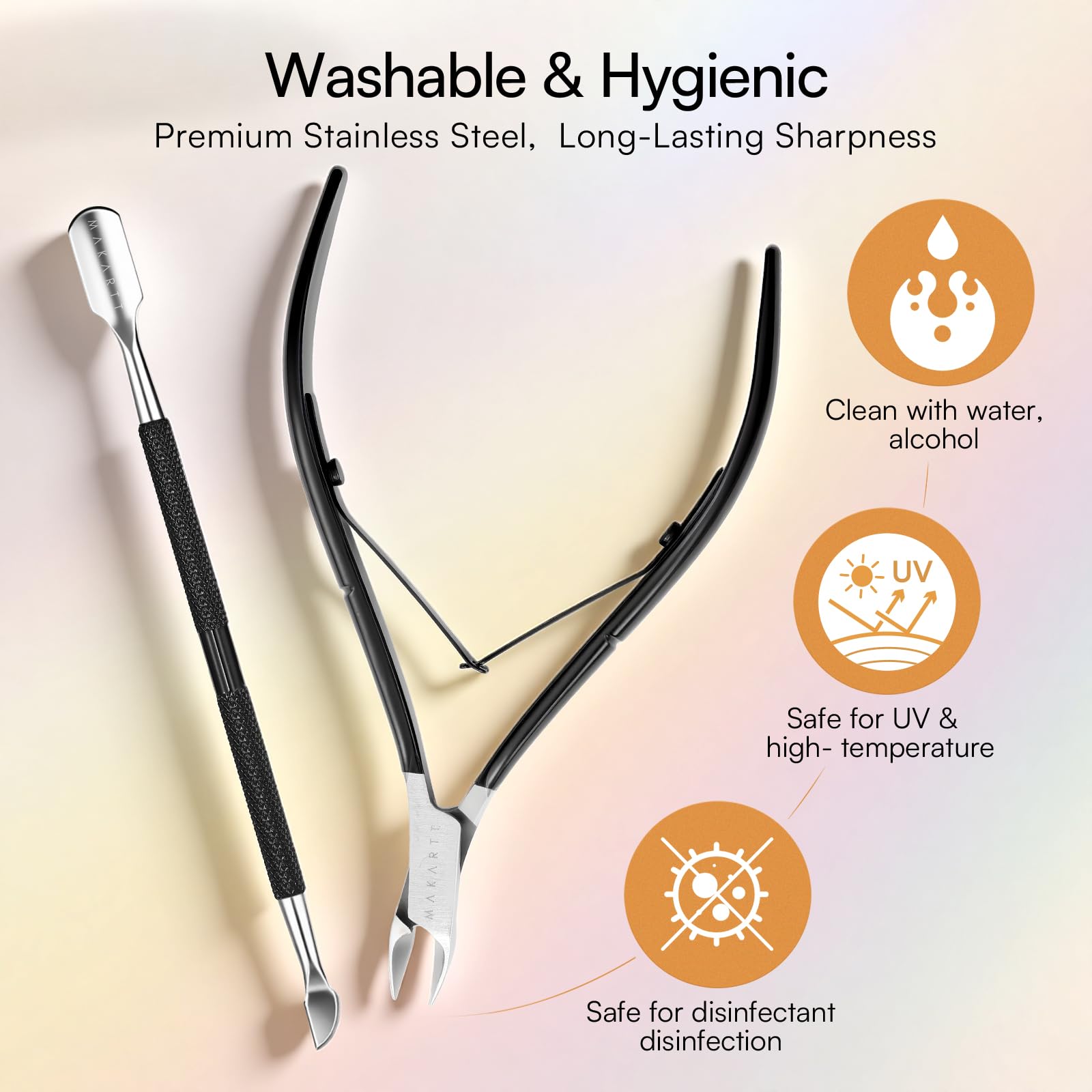 Makartt closeup shows curved spoon and flat edge for versatility