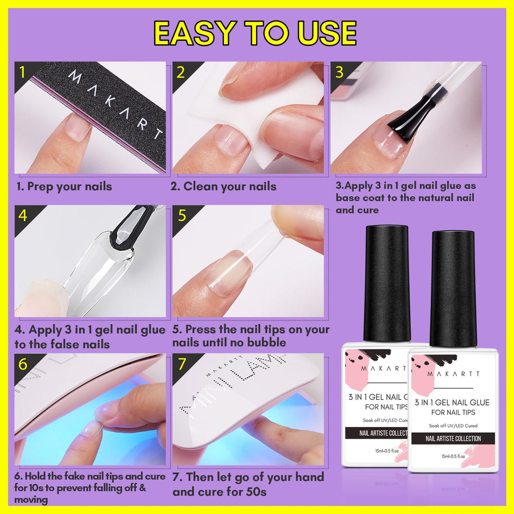 DIY salon setup featuring Makartt gel glue as a versatile tool.