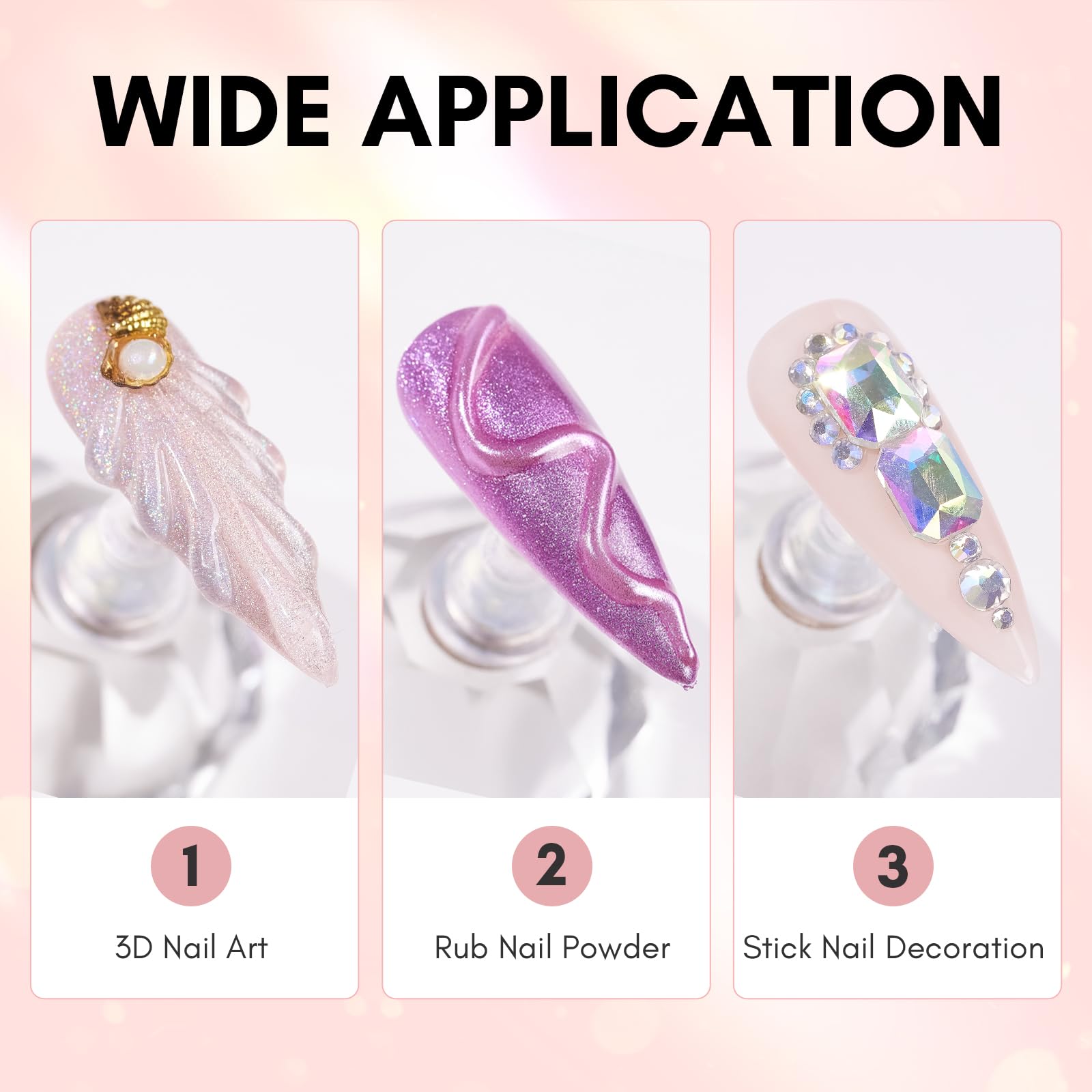 Makartt drawing gel with mirror powder ready for colorful nail designs