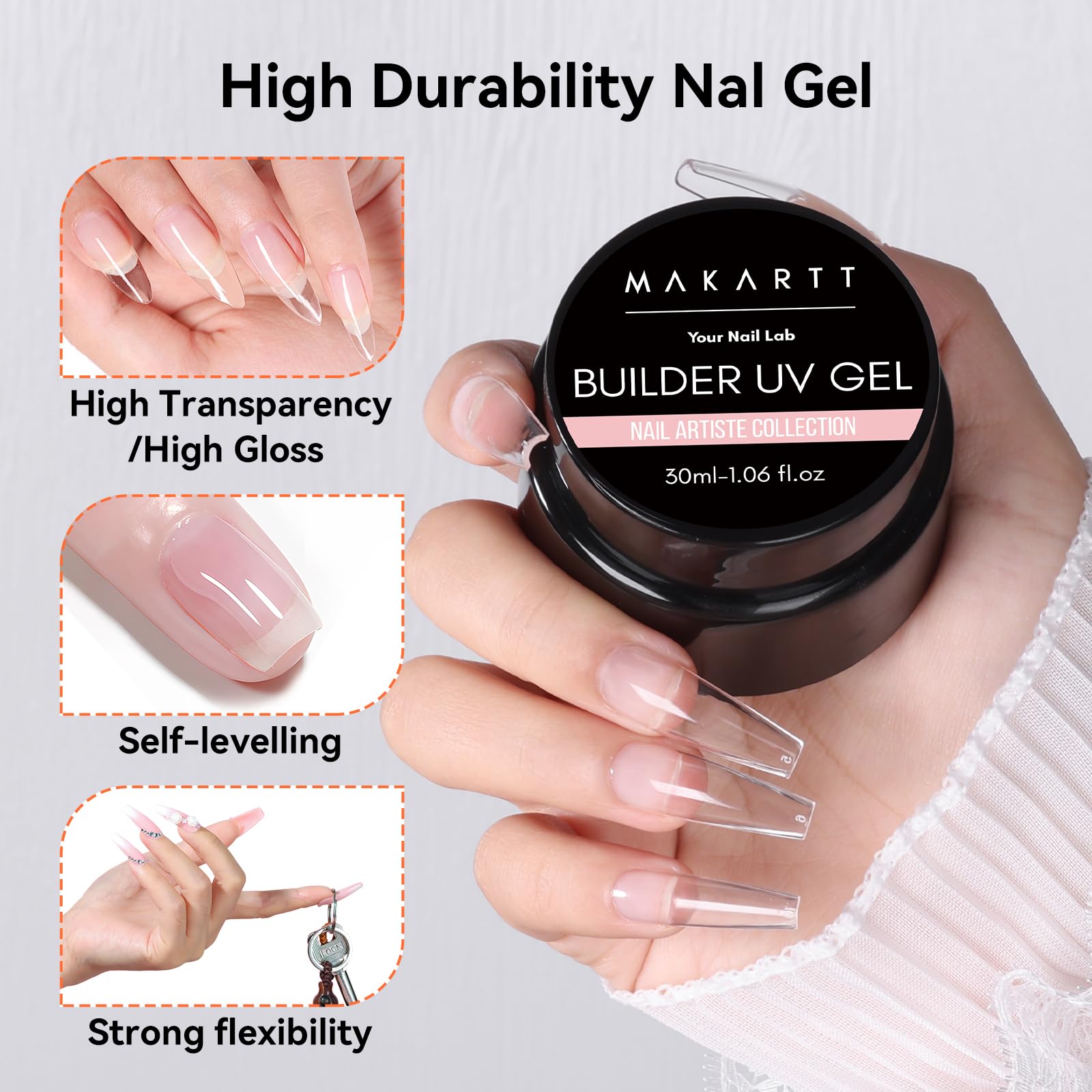 Makartt dual forms facilitate easy nail extensions and clean release.